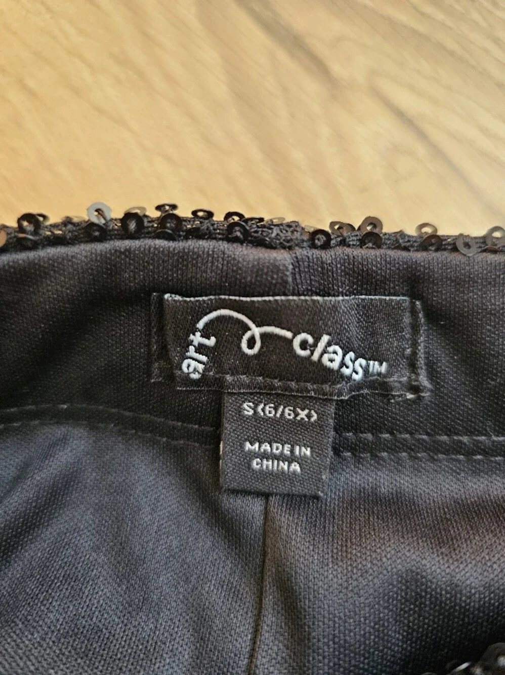 Art Class Girl Black Sequin Mini Skirt - Classic Party Style Size S(6)